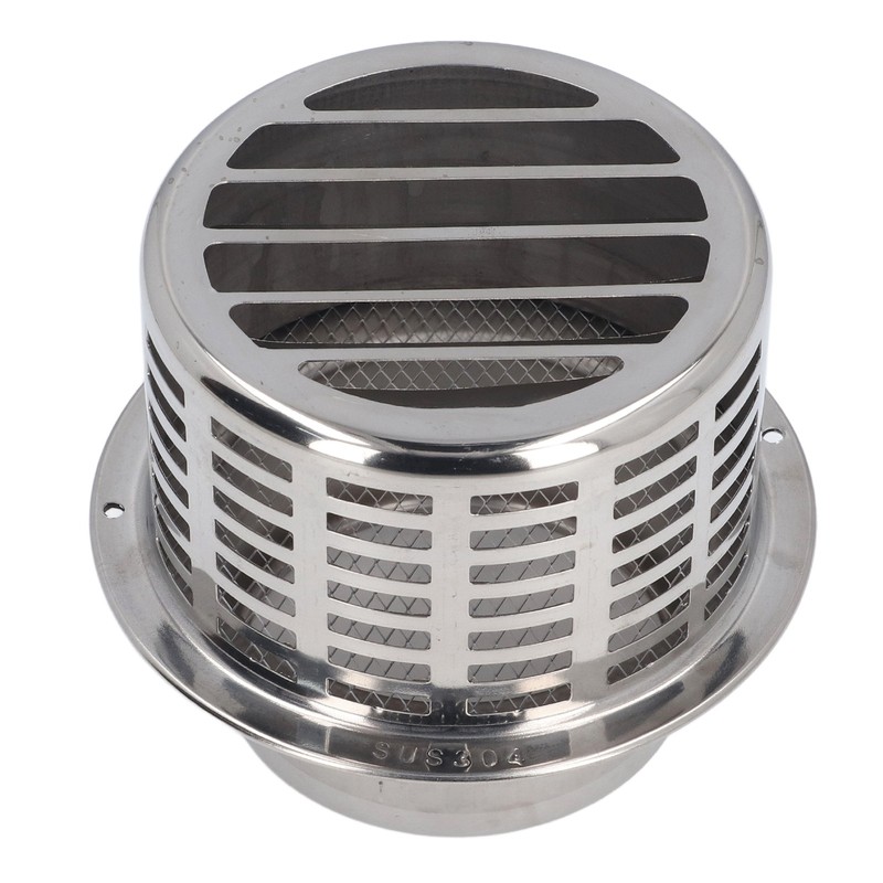 Stainless Steel Air Vent Cap Louvered Vent Cover Round Air