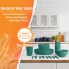 Perlapoc Wheat Straw Dinnerware Sets for 4, Unbreakable & Lightweight