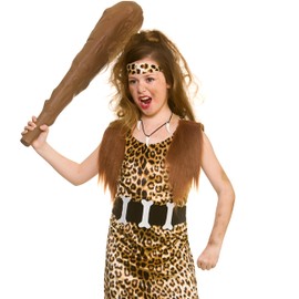 Wicked Costumes Stone Age Cave Girl Fancy Dress Costume - Medium (5-7 Years)