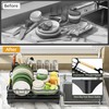 Epicano Dish Drying Rack for Kitchen Counter,Space-Saving Dish Rack,Rustproof Dish