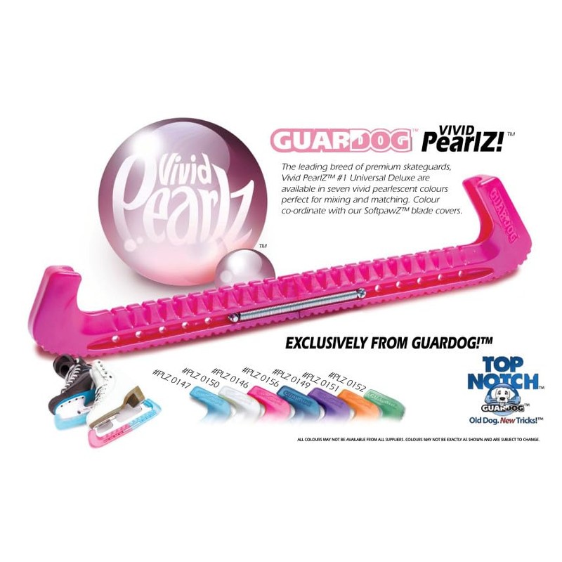 (Pearlz: Pink) - Guardog Top Notch Hard Adjustable Skate Guards
