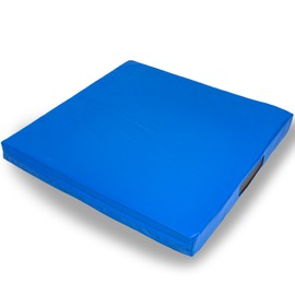 Foamma Gymnastics Mat - 4" x 4 ft x 4 ft, Blue Landing Mat for Kids and Adults, Wrestling Mat with Waterproof Cover, High-Density Tumbling Mat, Gymnastics Equipment for Indoor and Outdoor