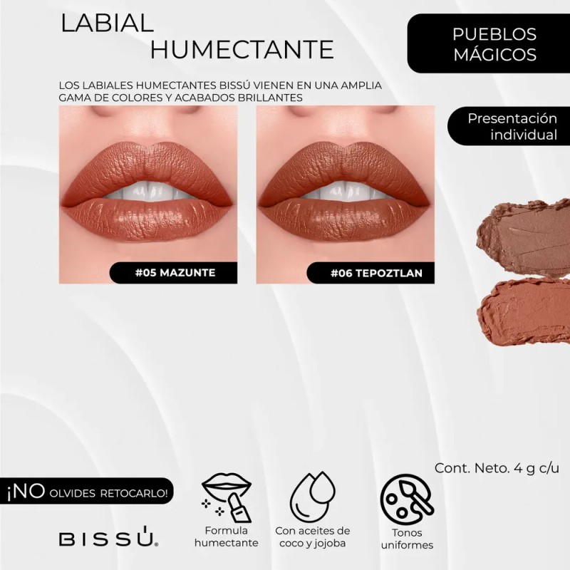 Kit Bissú 6 Labiales Humectantes Para Toda Ocasión