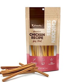 Afreschi Chicken Dog Treats for Chicken Series, All Natural Human Grade Dog Treat, Suitable for Training chew, Hypoallergenic, Rawhide Alternative, Chicken & Liver Strip