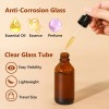 Keywing 36Pack 2oz Dark Amber Dropper Bottles - 60ml Tincture