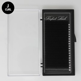 Lashmond Perfect Lash - J Curl Black Individual Eyelash Extensions for Salon Use, 20 Lines, Thickness 0.15/0.20/0.25 mm, Length 6 mm - 17 mm (0.15 mm, 6 mm)