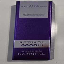 미샤 타임 레볼루션 레티놀 8000 샷 집중 크림 Missha Time Revolution Retinol 8000 Shot Concentrated Cream