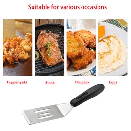 GZXTSKY Mini Spatula,Small Spatula for Kitchen Use,Metal Spatula for Cooking,Small Metal Spatula for Cast Iron Skillet, Ideal for Steaks,Brownies, Eggs,or Cookie etc. (2)