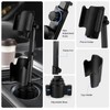 2-in-1 Car Cup Holder Phone Mount for Travel – Adjustable