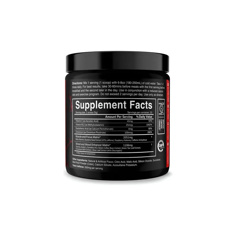 Quemador de Grasa The Ripper Cobra Labs 30 Serv Preentreno