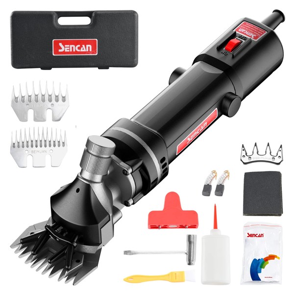 SENCAN Sheep Clippers Sheep Shears,750W Farm Livestock Grooming Kit for