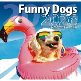2026 Funny Dogs Full Size Wall Calendar for Planning, Scheduling, and Organizing