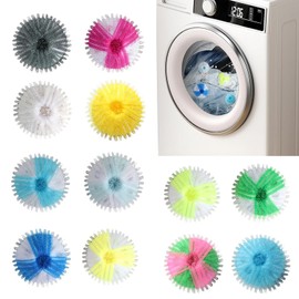 6 Pcs Laundry Balls for Tumble Dryer,Tumble Dryer Balls, Reusable Lint Remover Balls for Less Static Cling and Clothes Will Come Out Soft Fluffy Fewer Wrinkles (Multicolour 2)