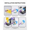 VCE 50 Pack Cat6 RJ45 Keystone Jack Insert UL-Listed, 90