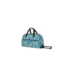 Lucas Designer Carry On Luggage Collection - Lightweight Pattern 22 Inch Duffel Bag- Weekender Overnight Business Travel Suitcase with 2- Rolling Wheels (SEA FORM) (SPIRIT)