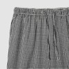 JAJU [JAJU] Women's Rayon Cotton Seersucker 3/4 Pajama Pants_Jet Black