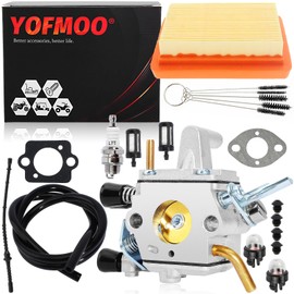 YOFMOO Carburetor for FS020 FS120 FS120R FS200 FS200R FS202 FS250 FS250R FS300 FS350 FR350 FR450 FR480 TS200 Drill Auger BT120 BT120C BT121 SP200 String Trimmer Weedeater Bush Cutter Carb