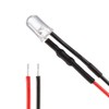uxcell 15pcs Red-Blue-Orange 5mm LEDs Prewired Light DC3-6V 20cm Pre