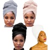 Harewom 4 envolturas para la cabeza de turbante para mujeres