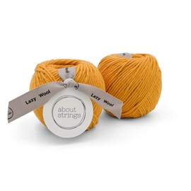 About Strings Lazy Wool Merino Wool Cotton Blend No.5 Chunky Yarn 3.53 oz (100g) per Ball - 2 Balls Pack