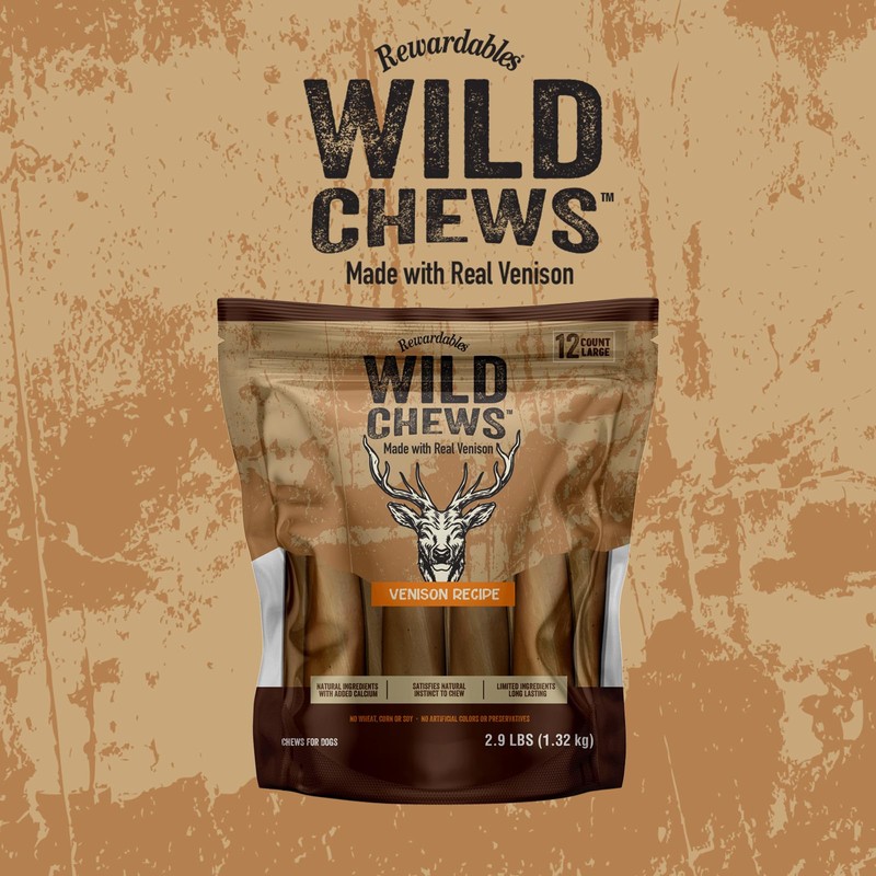 Rewardables | Wild Chews | Venison Recipe, Made with Real