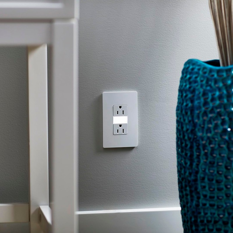 Legrand radiant Screwless Wall Plates for Decorator Rocker Outlets, 1-Gang,