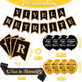 Retirement Balloons, Retirement Decoration, Pre-Assembled Retirement Garland, Retirement Banner, Decoration for Retirement