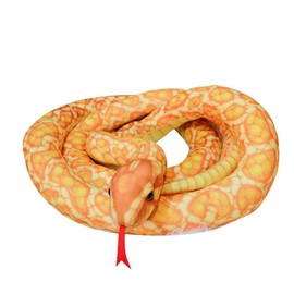 XIZHI Giant Boa Constrictor 80 Inch Snake Plush Large Realistic Stuffed Animal Snake Plush Toy Gifts for Kids Birthday Party Prank Props (White)