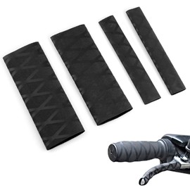 RoxNvm Motorcycle Grips, Scooter Grips, Universal Scooter Handles, Non-Slip Moped Grips with Brake Cuff for Motorcycles (Black)