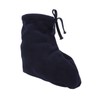 Men Women Cast Sock Dark Blue Soft Fleece Thick Adjustable