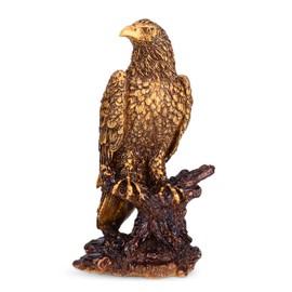 Artarium Eagle Figurine 8.66 inch Bird Statue Handmade Eagle Decor Bald Mighty Eagle Statue Flight of Freedom American Bald Eagle Majestic America Home and Indoor USA Decor for Office, Patio