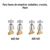 Foset Aqua AQMR-61, Juego de 2 manerales grandes, tipo cruceta,