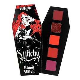 Malagna Cosmetics Paleta de Sombras de ojos 5 tonos rojos ultra pigmentadas ataúd veganas                                                             