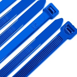 Cable Ties,300mm×7.6mm Heavy Duty with 70 kg Tensile Strength Large UV Resistant Strong Nylon Cable Zip Ties(100 Pieces),Blue