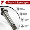 findmall MT MT2 Adapter 2MT Shank To 3/8"-24 Threaded Drill