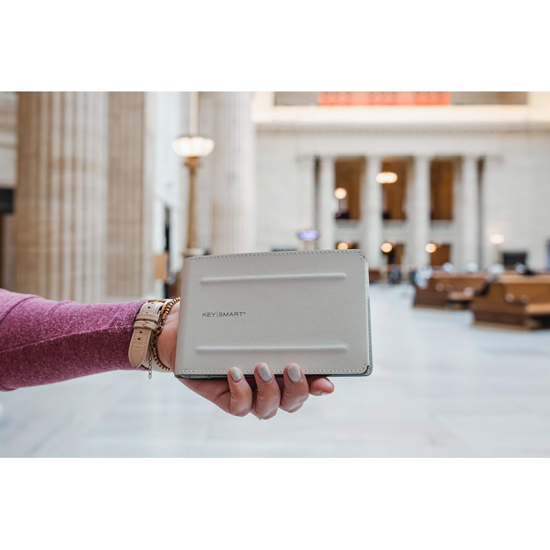 KeySmart Urban Union Passport Wallet (Marble White)