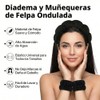 Set negro de 14 piezas MODAMNGL con diadema nube, pulseras,