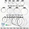 Pack of 10 stainless steel hose clamps W4 V2A |