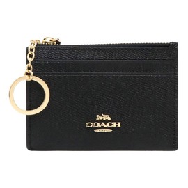 Coach F88250 Accessory Pass Case, Key Ring, Outlet, Black