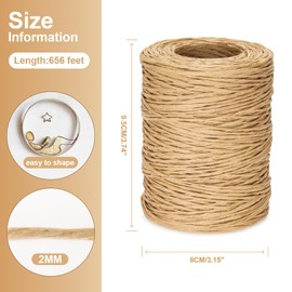 KINGLAKE Floral Wire - 656 Feet Rustic Brown Wire for Crafts, Flower Bouquets, Wedding & Christmas Wreaths