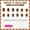 Gingerbread Man Short Square False Nails Christmas Press on Nails