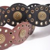 Western Chunky Wide Disc Belt for Women Plus-Size Boho Hollow