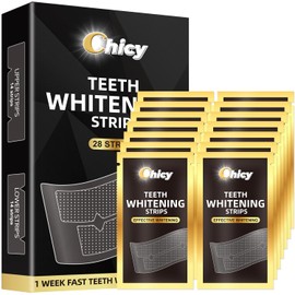 Teeth Whitening Strip for Sensitive Teeth, Non-Slip Strips, Effective Kit, Fast Result Remove Smoking, Coffee Stains, Professional Tooth Whitening - 28 pcs
