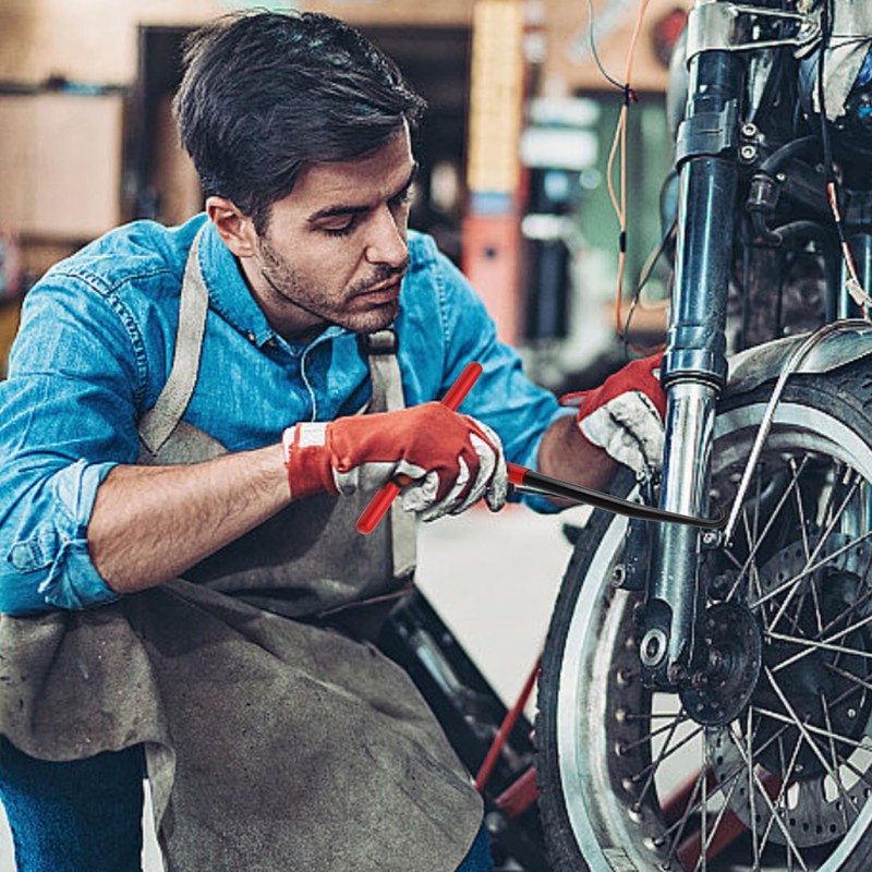 Exhaust Spring Hook Metal, Motorcycle Spring Compressor Spring Puller, T-Handle