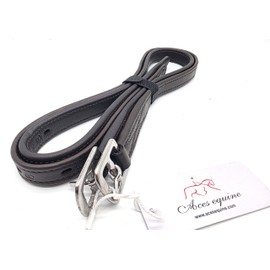 Premium Comfort Fit Brown Soft Stirrup Leathers for Kids 3/4 Inch Wide Non Stretch 24 to 36 Inches (36")