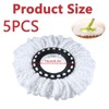 5 Pcs Mop Heads, Spin Mop Heads for Circular Swivel