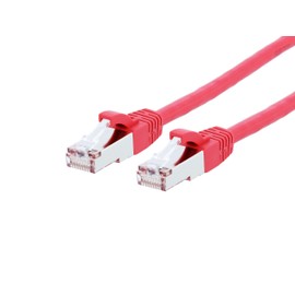 Networx® RJ45 Cat 8 Ethernet Patch Cable 25 Foot Red Booted S/FTP for PC, TV, Tablet, Gaming, Routers, and Printers, High Speed 40Gbps, Gold Plated, Indoor/Outdoor Use