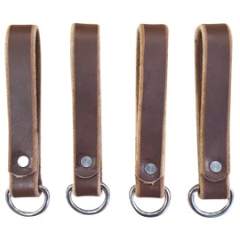 Heavy Duty Leather Tool Belt Accessories (Suspender Loop Attachment 4-Pack)