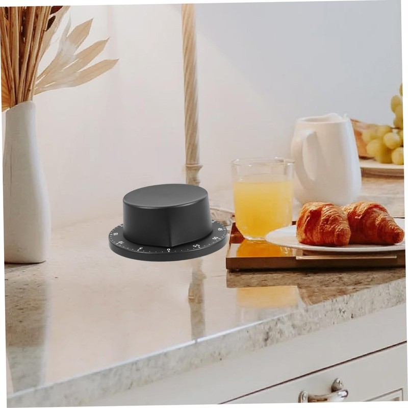 GRIRIW Manual Mechanical Kitchen Timer Stainless Steel Baking Reminder Device