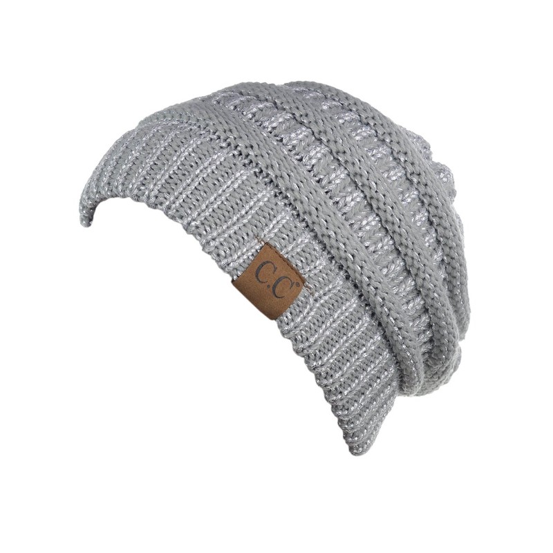Beanie de punto de punto suave cálido de moda